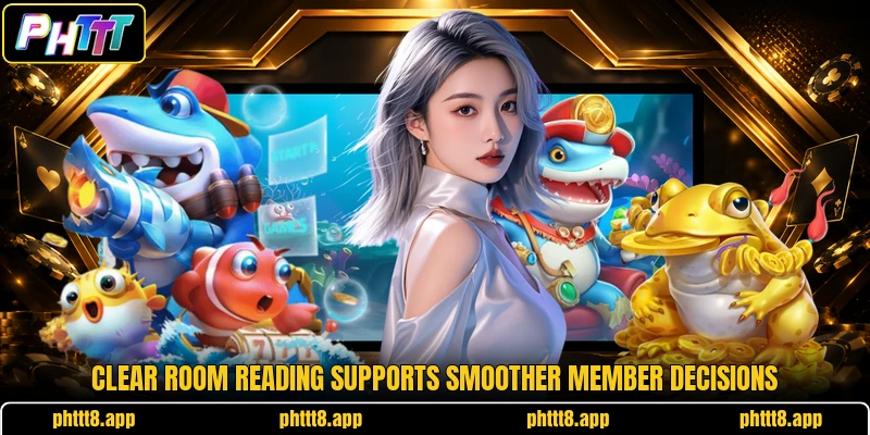 Clear room reading supports smoother member decisions Clear room reading supports smoother member decisions