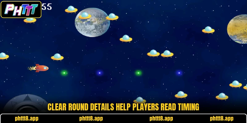 Clear round details help players read timing Clear round details help players read timing