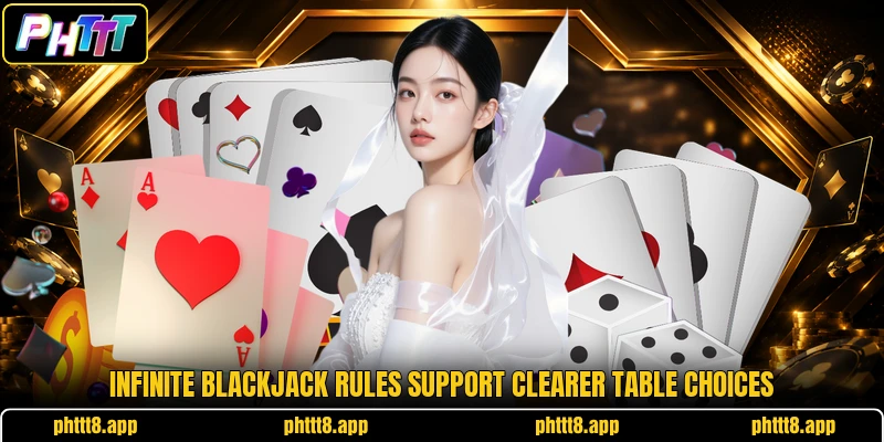 Infinite Blackjack rules support clearer table choices Infinite Blackjack rules support clearer table choices