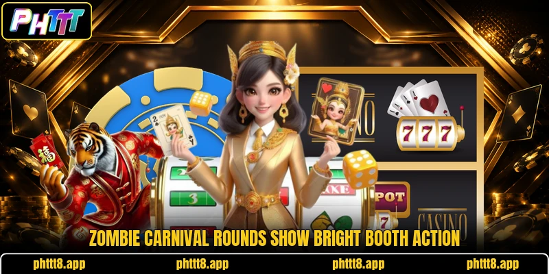 Zombie Carnival rounds show bright booth action Zombie Carnival rounds show bright booth action